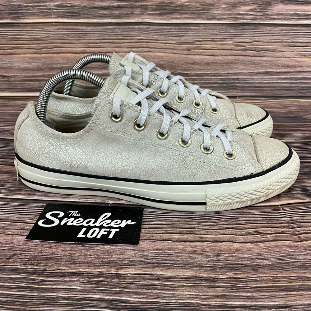 Converse Women's White Print Sneakers